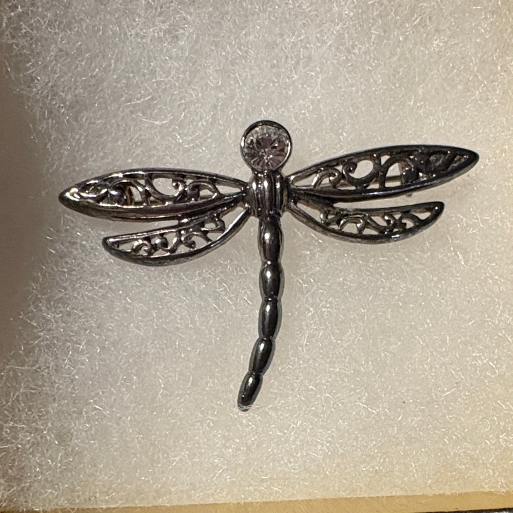 Silver Dragonfly Brooch by Premier Designs